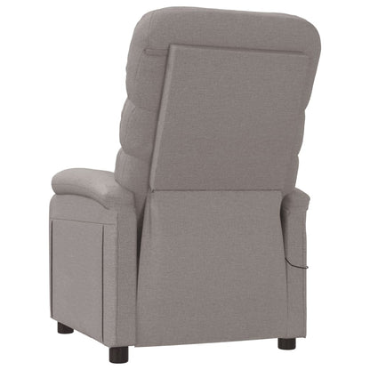 Massagesessel Taupe Stoff