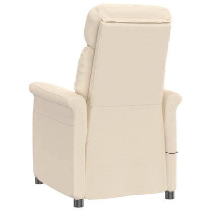 Massagesessel Beige Mikrofasergewebe