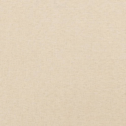 Bettgestell ohne Matratze Creme 180x200 cm Stoff