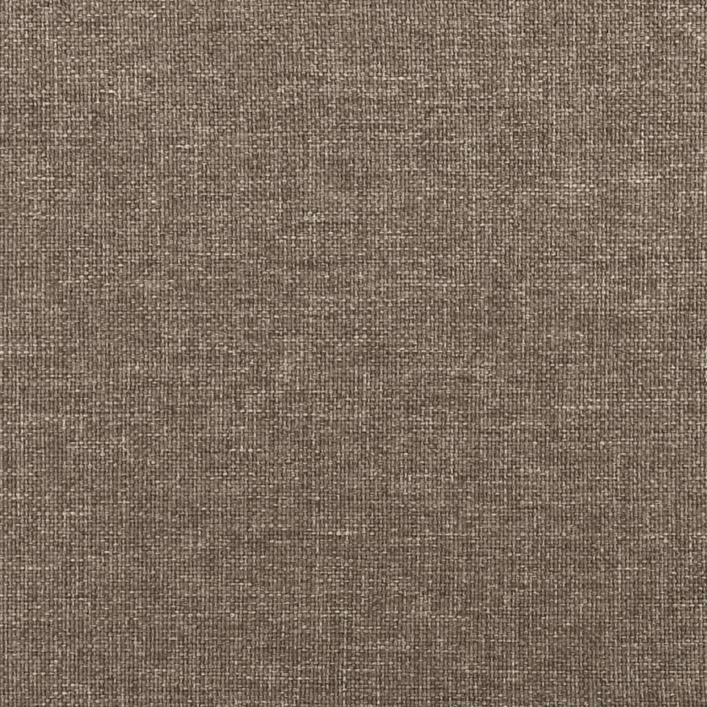 Bettgestell Taupe 90x200 cm Stoff