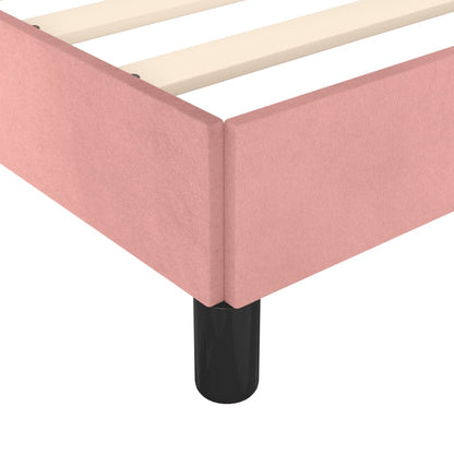 Bed frame pink 140x200 cm velvet