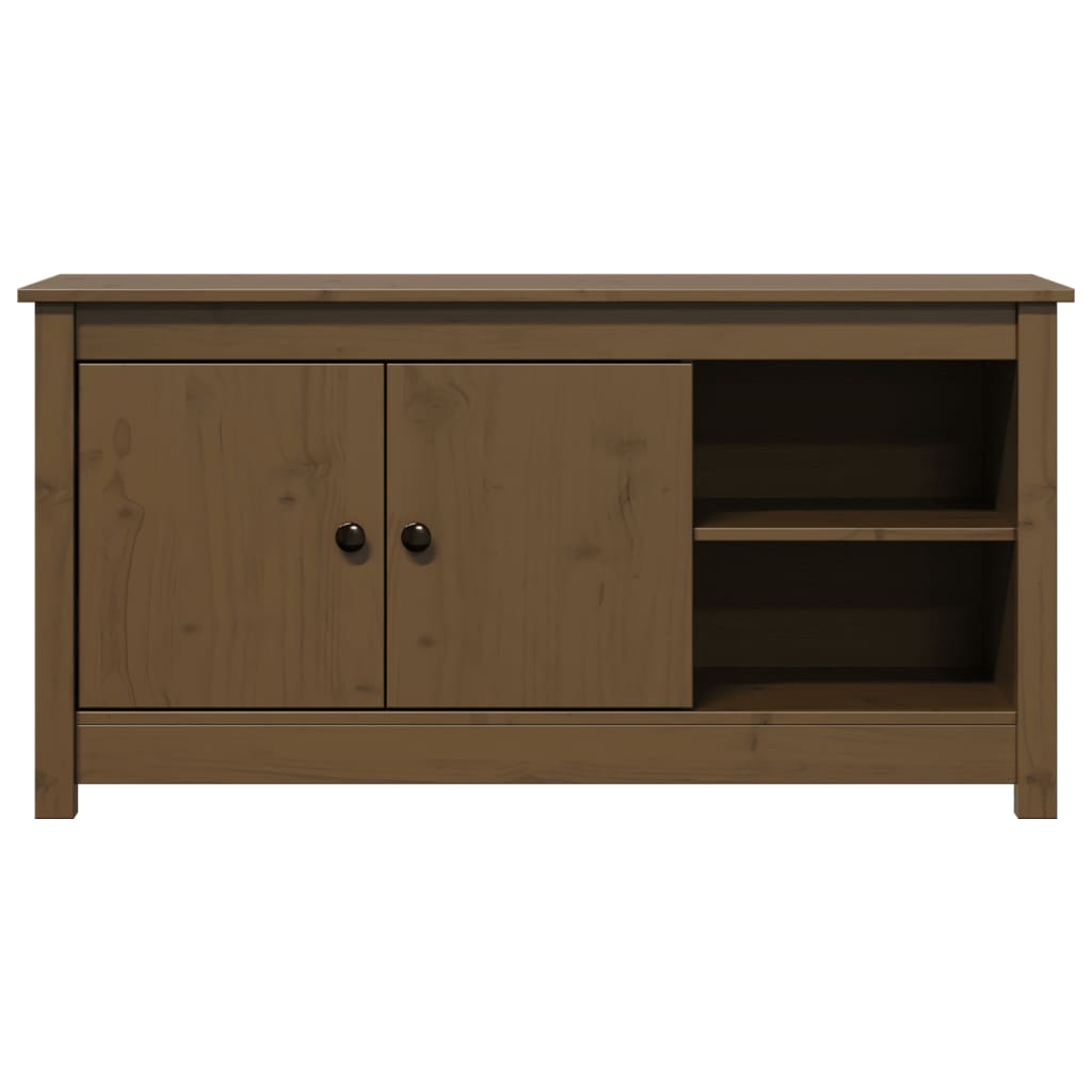 TV-Schrank Honigbraun 103x36,5x52 cm Massivholz Kiefer