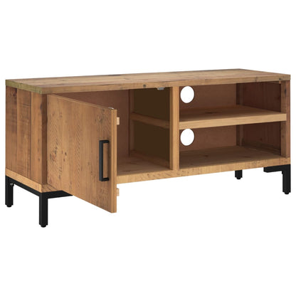 TV-Schrank Braun 90x30x40 cm Massivholz Kiefer