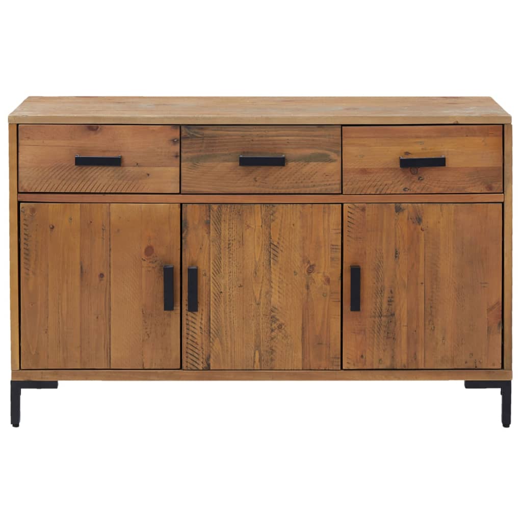 Sideboard Braun 110x35x70 cm Massivholz Kiefer