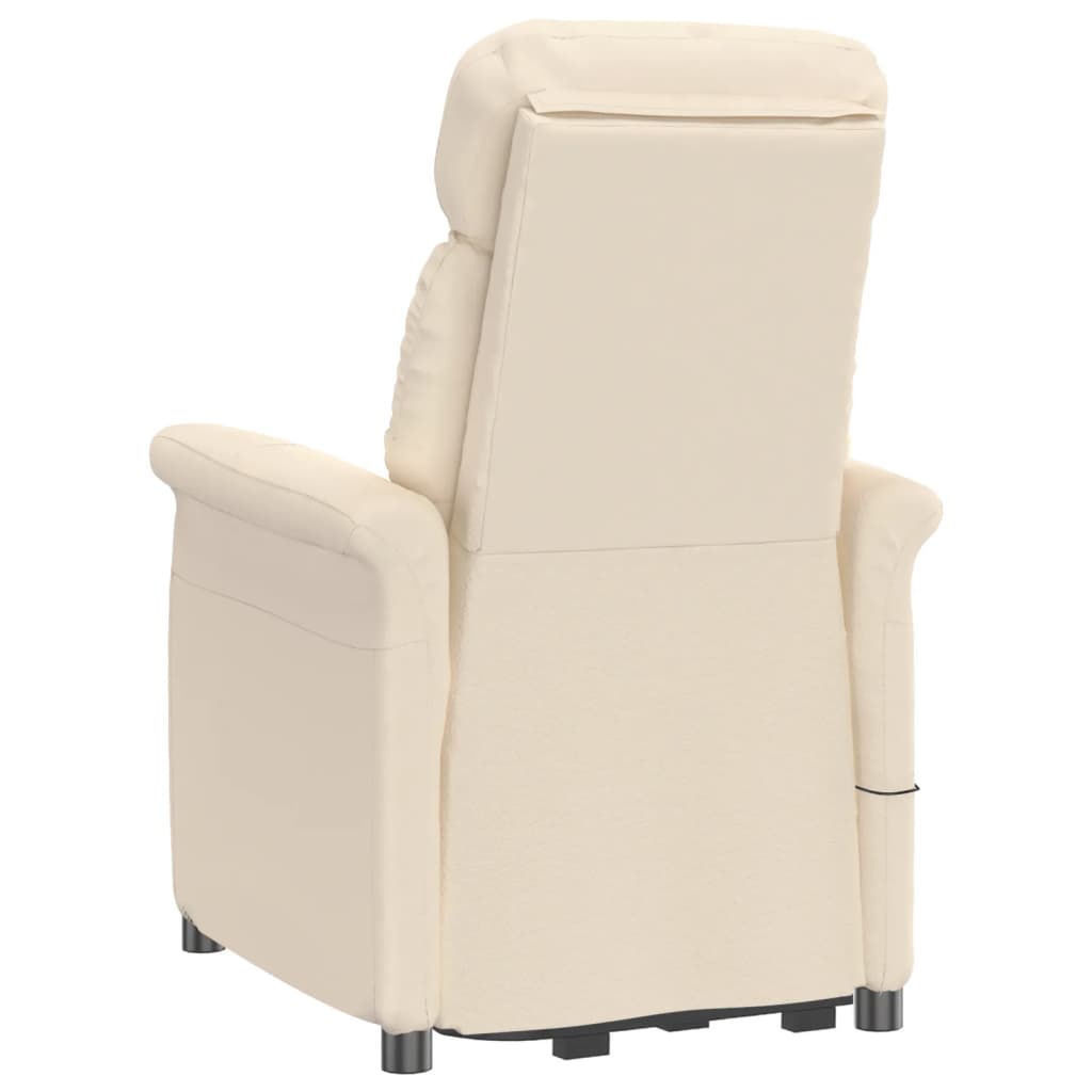 Relaxsessel Elektrisch Beige Mikrofasergewebe