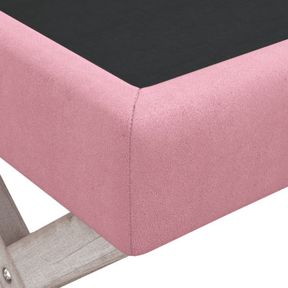 Hocker mit Stauraum Rosa 110x45x49 cm Samt