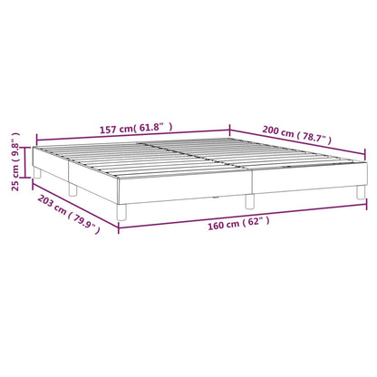 Bettgestell ohne Matratze Blau 160x200 cm Stoff