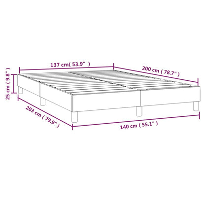 Bettgestell ohne Matratze Hellgrau 140x200 cm Samt