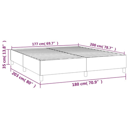 Bettgestell ohne Matratze Dunkelgrün 180x200 cm Samt