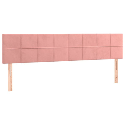 Boxspringbett mit Matratze Rosa 160x200 cm Samt