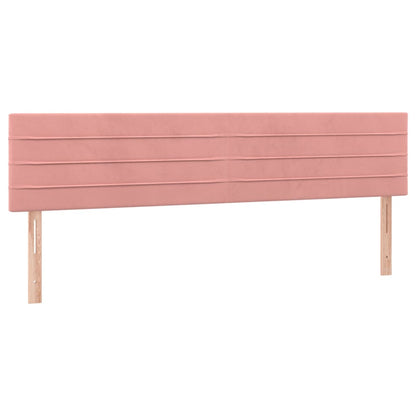 Boxspringbett mit Matratze Rosa 180x200 cm Samt