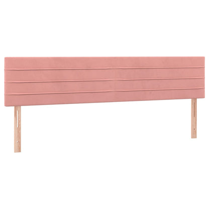 Boxspringbett mit Matratze Rosa 200x200 cm Samt