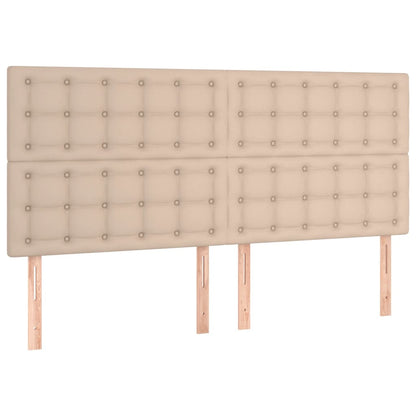 Boxspringbett Matratze Cappuccino-Braun 160x200 cm Kunstleder