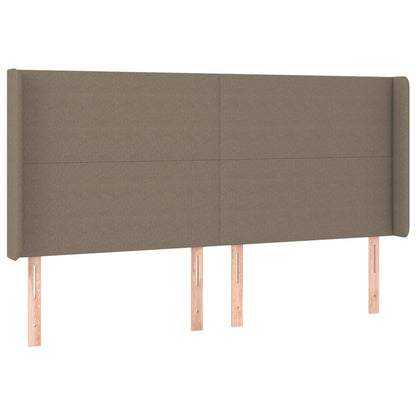 Boxspringbett mit Matratze & LED Taupe 180x200 cm Stoff