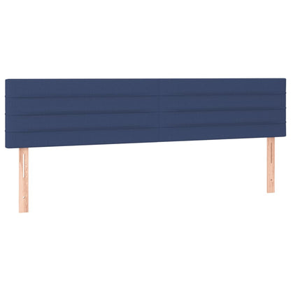 Boxspringbett mit Matratze & LED Blau 180x200 cm Stoff