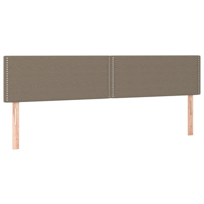 Boxspringbett mit Matratze & LED Taupe 180x200 cm Stoff