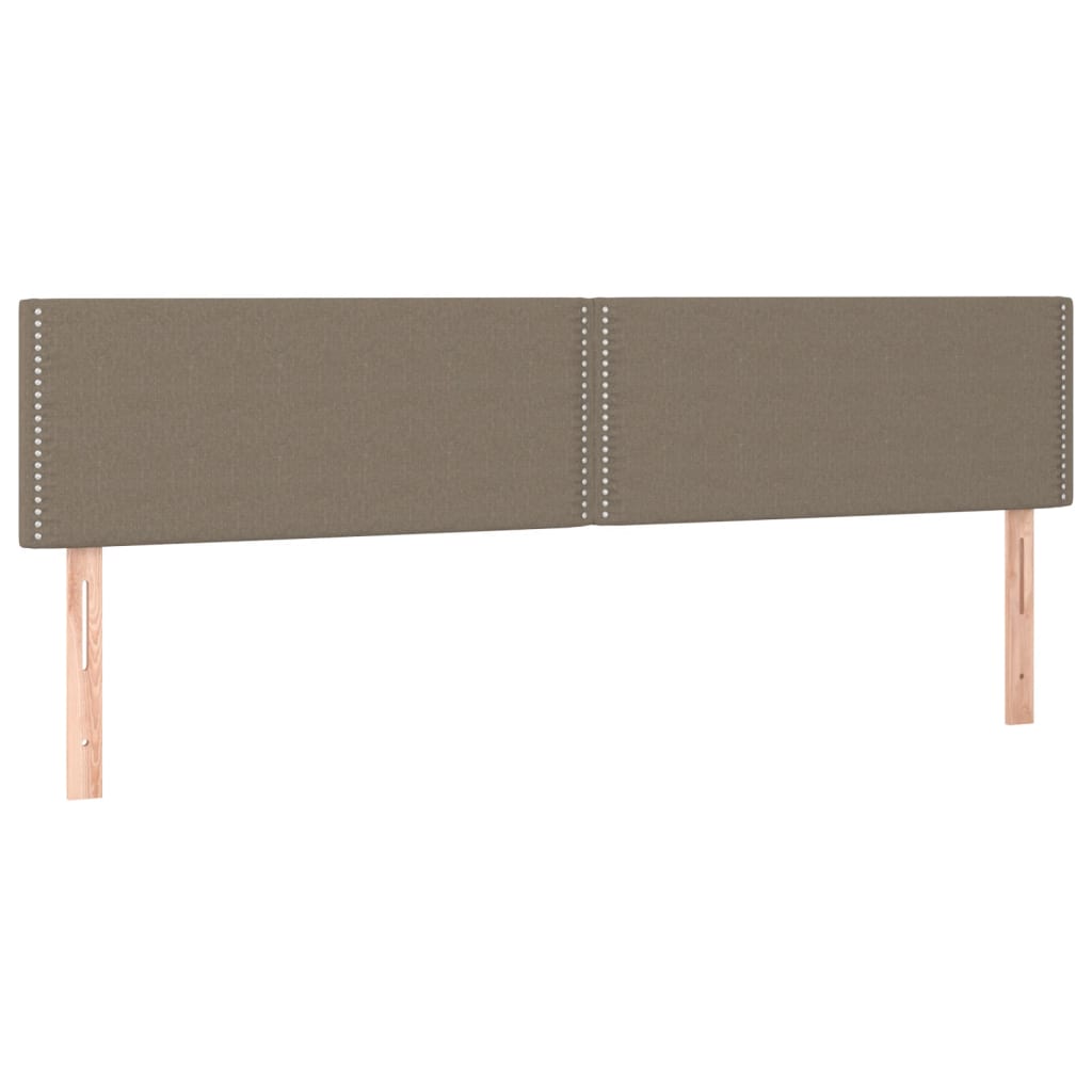 Box spring krevet s madracem i LED taupe tkaninom 200x200 cm