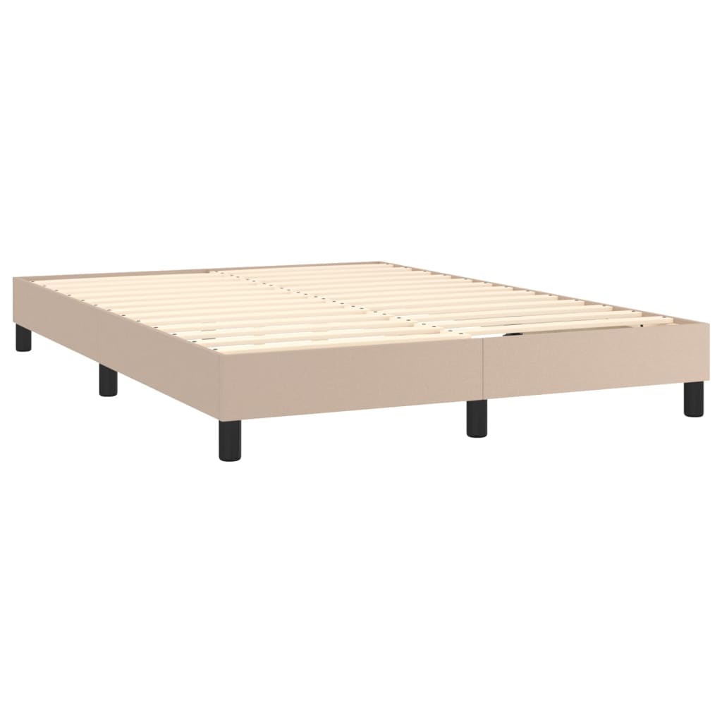 Boxspringbett mit Matratze & LED Cappuccino-Braun 140x200cm