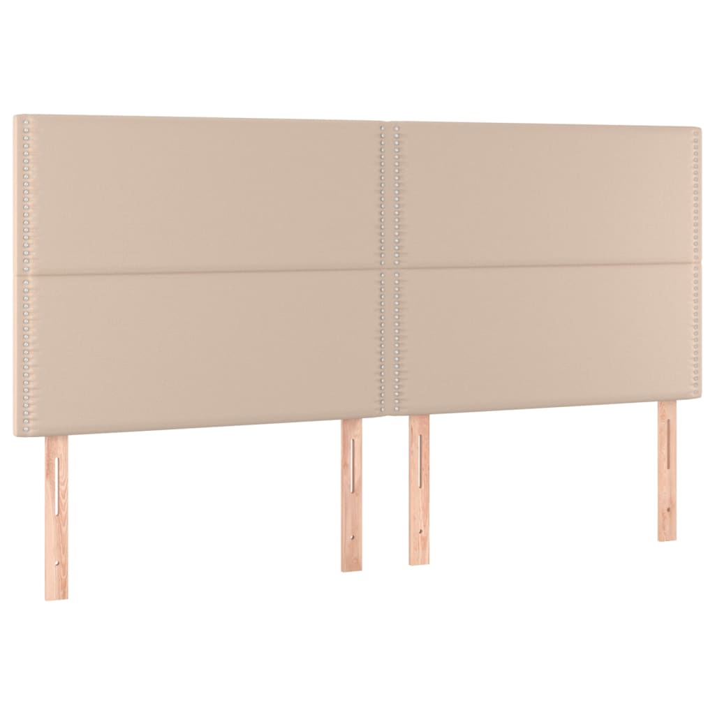 Boxspringbett mit Matratze & LED Cappuccino-Braun 160x200cm