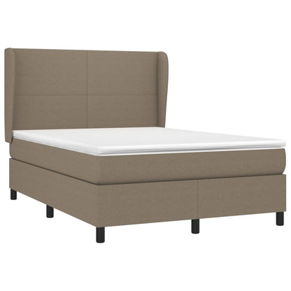 Boxspringbett mit Matratze Taupe 140x200 cm Stoff