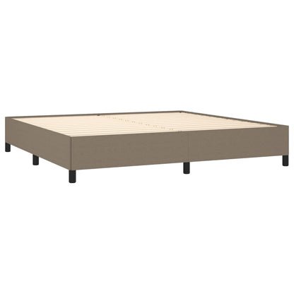 Boxspringbett mit Matratze Taupe 200x200 cm Stoff