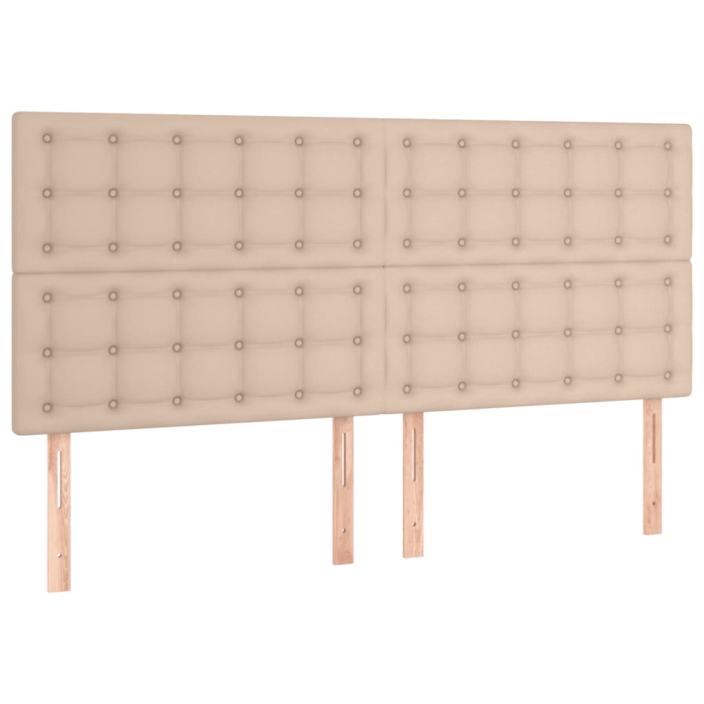 Boxspringbett Matratze Cappuccino-Braun 160x200 cm Kunstleder