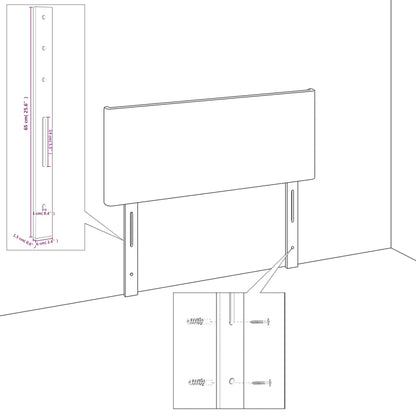 Bettgestell ohne Matratze Dunkelbraun 90x200 cm Stoff