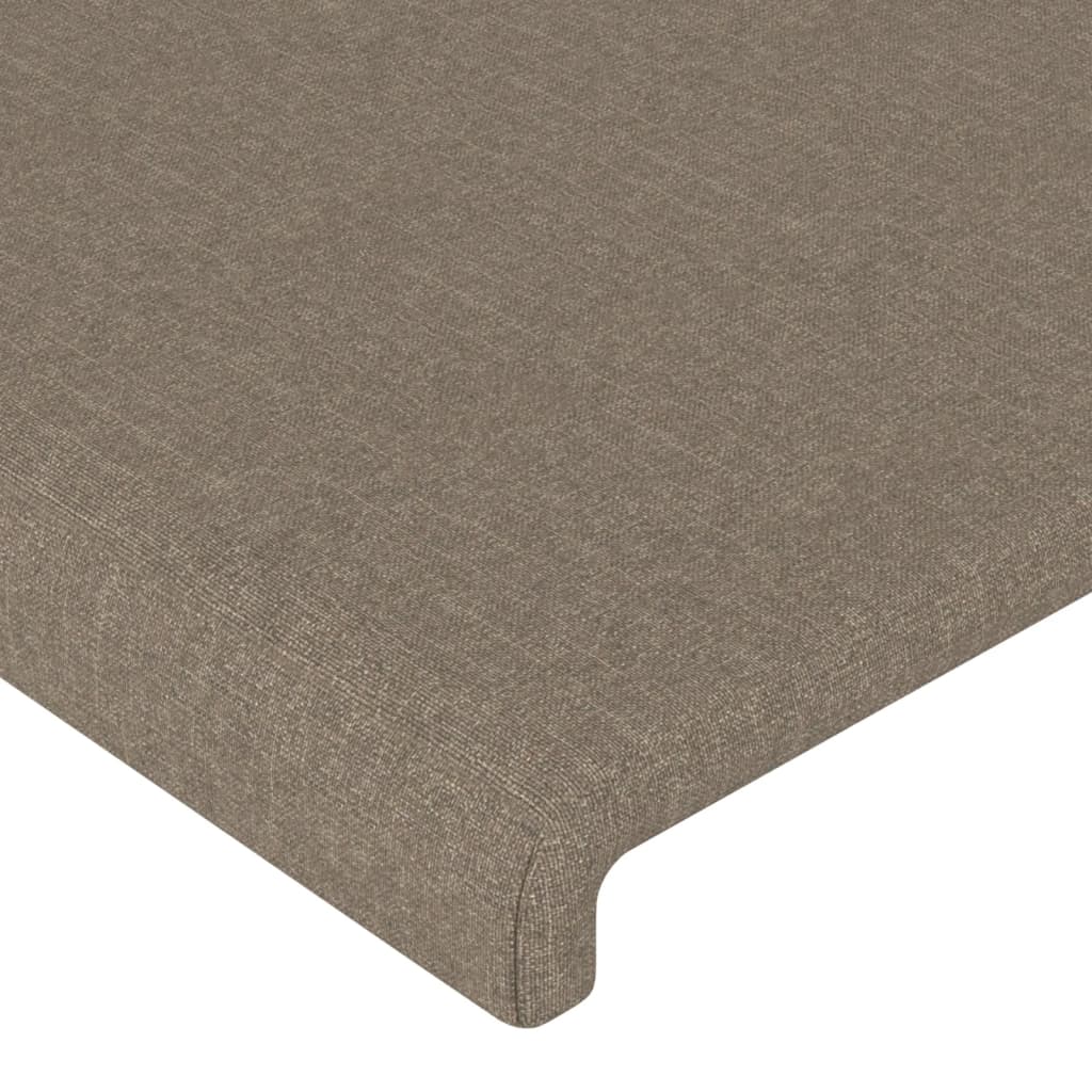 Bettgestell ohne Matratze Taupe 160x200 cm Stoff