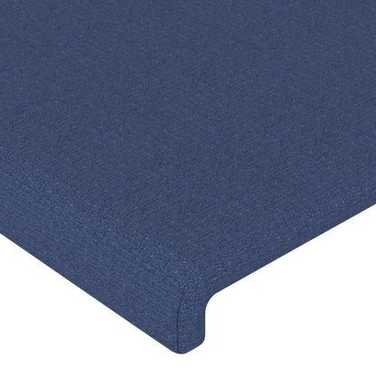 Bettgestell ohne Matratze Blau 180x200 cm Stoff