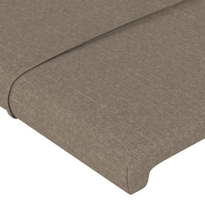 Bettgestell ohne Matratze Taupe 140x200 cm Stoff