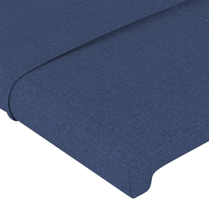 Bettgestell ohne Matratze Blau 180x200 cm Stoff