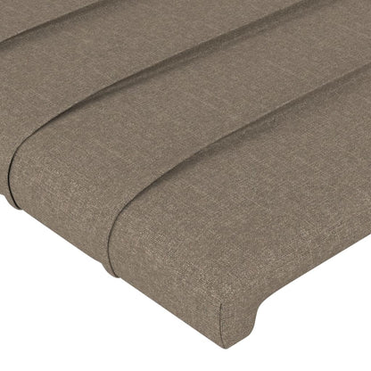 Bettgestell ohne Matratze Taupe 140x200 cm Stoff