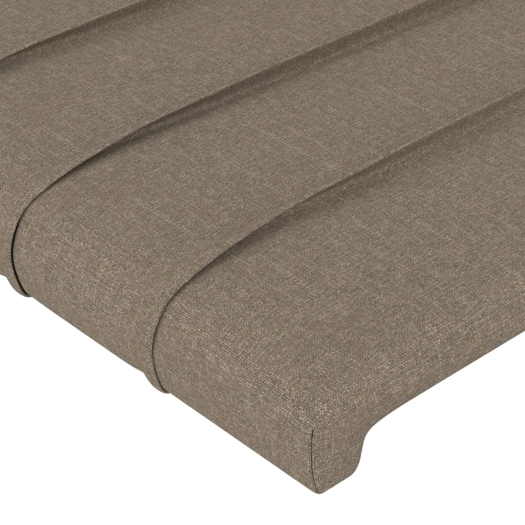 Bettgestell ohne Matratze Taupe 180x200 cm Stoff