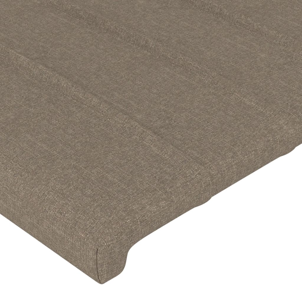 Bettgestell ohne Matratze Taupe 140x200 cm Stoff