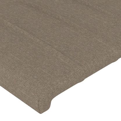 Bettgestell ohne Matratze Taupe 180x200 cm Stoff