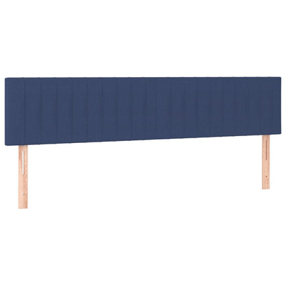 Boxspringbett mit Matratze Blau 180x200 cm Stoff