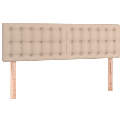 Boxspringbett Matratze Cappuccino-Braun 140x200cm Kunstleder