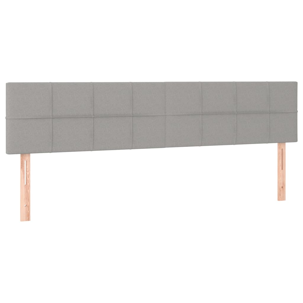 Box spring krevet s madracem svijetlo sivi 140x200 cm baršun