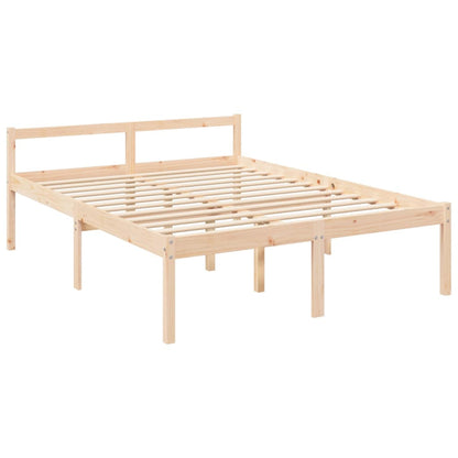 Seniorenbett mit Kopfteil 160x200 cm Massivholz