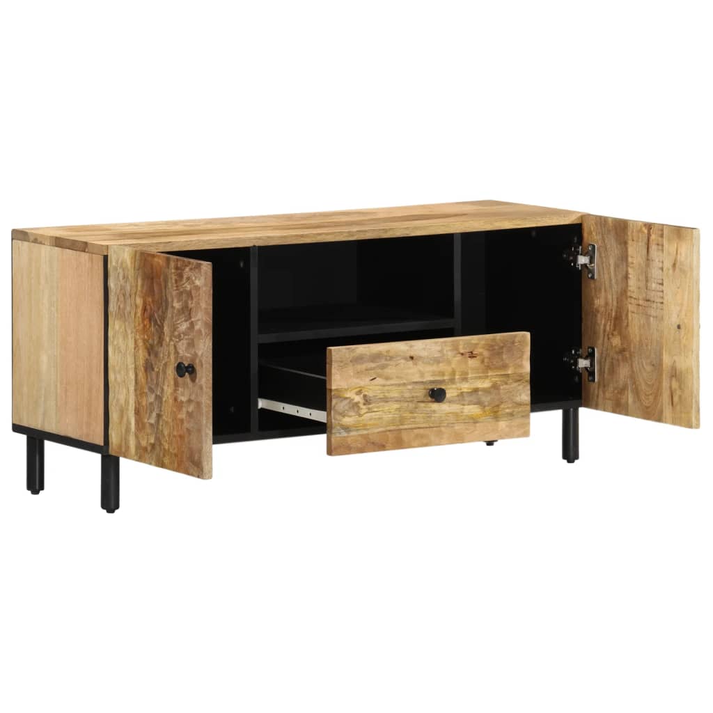 TV-Schrank 105x33x46 cm Massivholz Mango