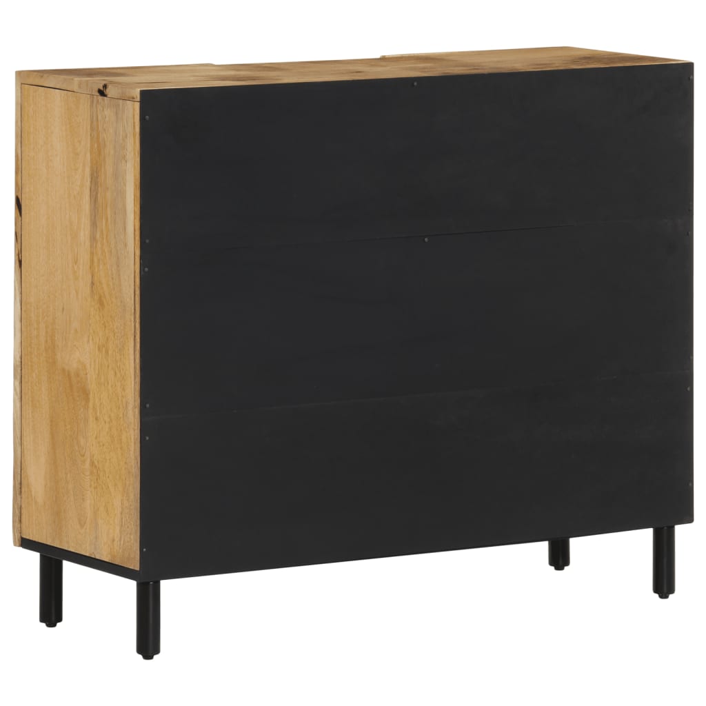 Beistellschrank 90x33x75 cm Massivholz Mango