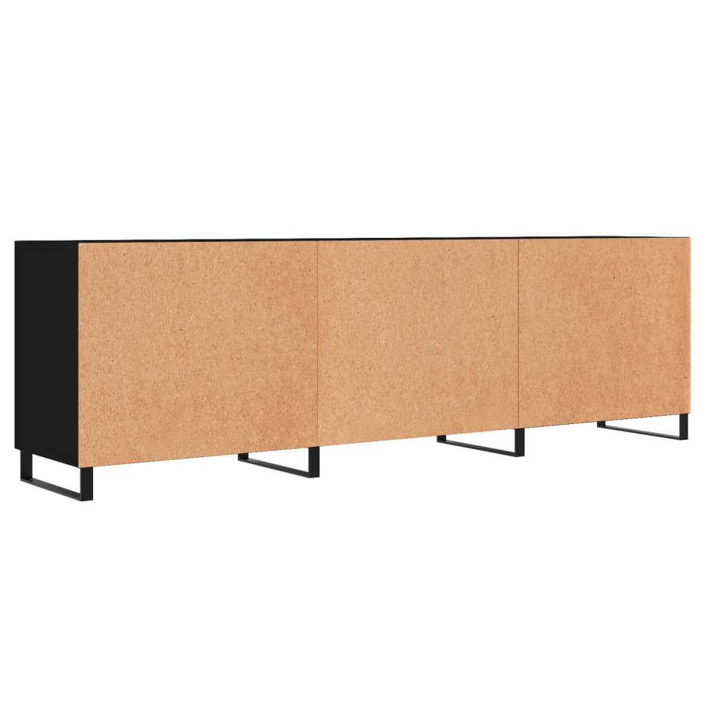 TV-Schrank Schwarz 150x30x50 cm Holzwerkstoff