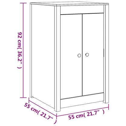 Outdoor-Küchenschrank Weiß Massivholz Kiefer