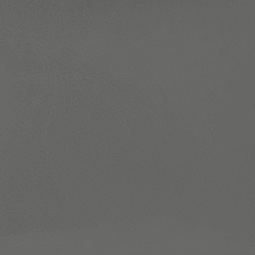 Clubsessel mit Fußhocker Grau Kunstleder