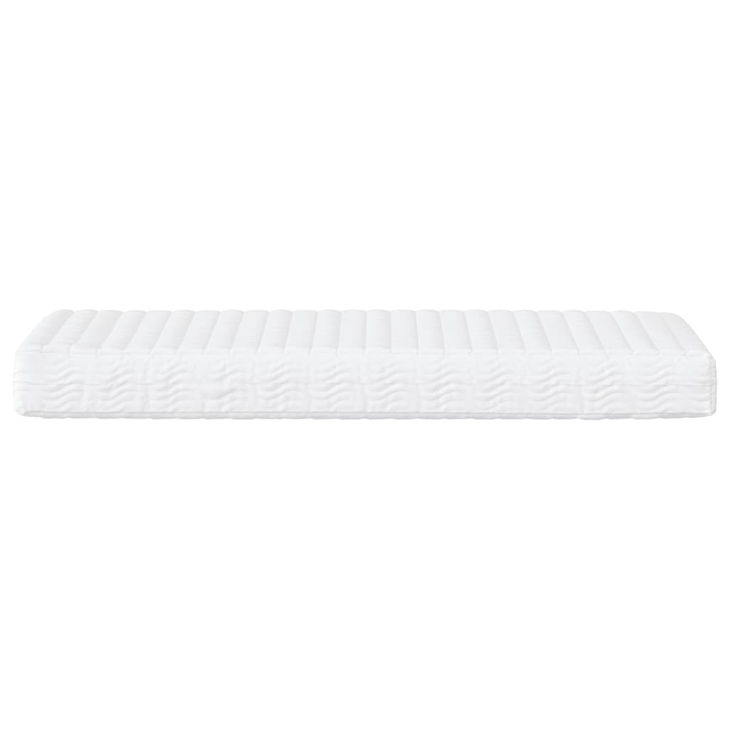 Foam mattress white 90x190 cm hardness H2 H3