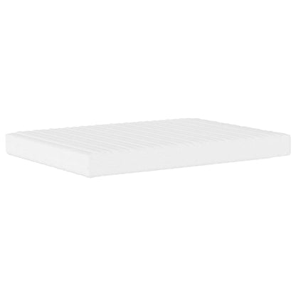 Foam mattress white 140x190 cm hardness H2 H3