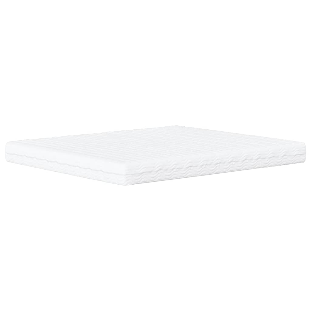 Foam mattress white 180x200 cm hardness H2 H3