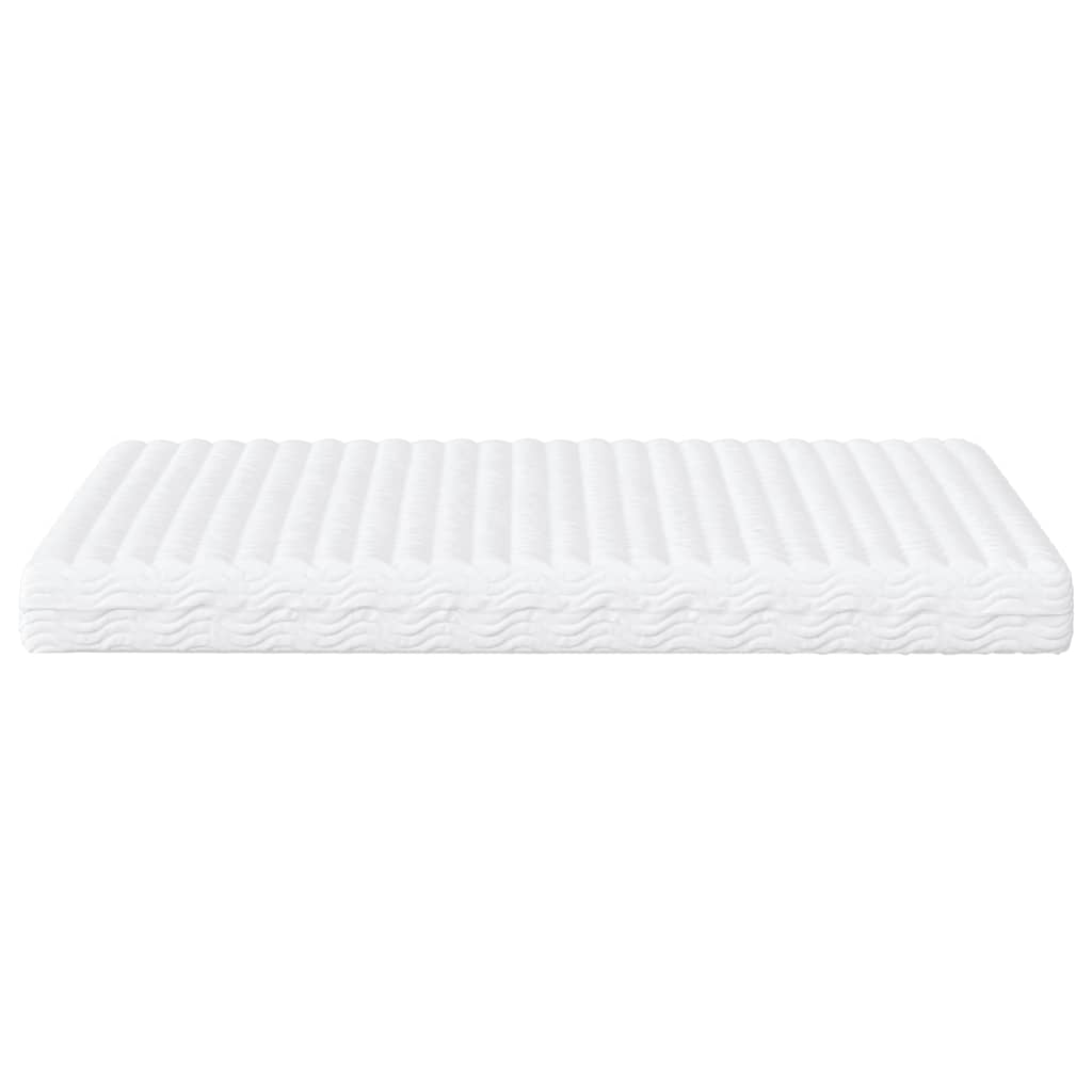 Foam mattress white 180x200 cm hardness H2 H3