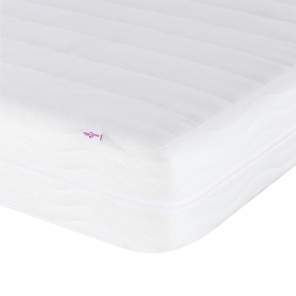 Foam mattress white 180x200 cm hardness H2 H3