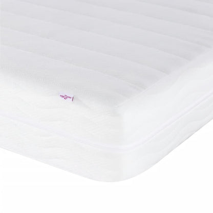 Foam mattress white 180x200 cm hardness H2 H3